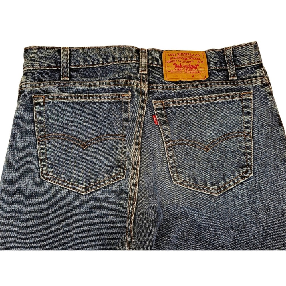 Levi Strauss‎ Co Men's Dark Wash Straight Leg Denim Jeans Size 32 1/2"x34 1/4"